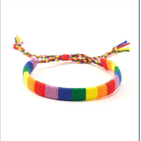 Other - Hand-woven Rainbow Bracelet